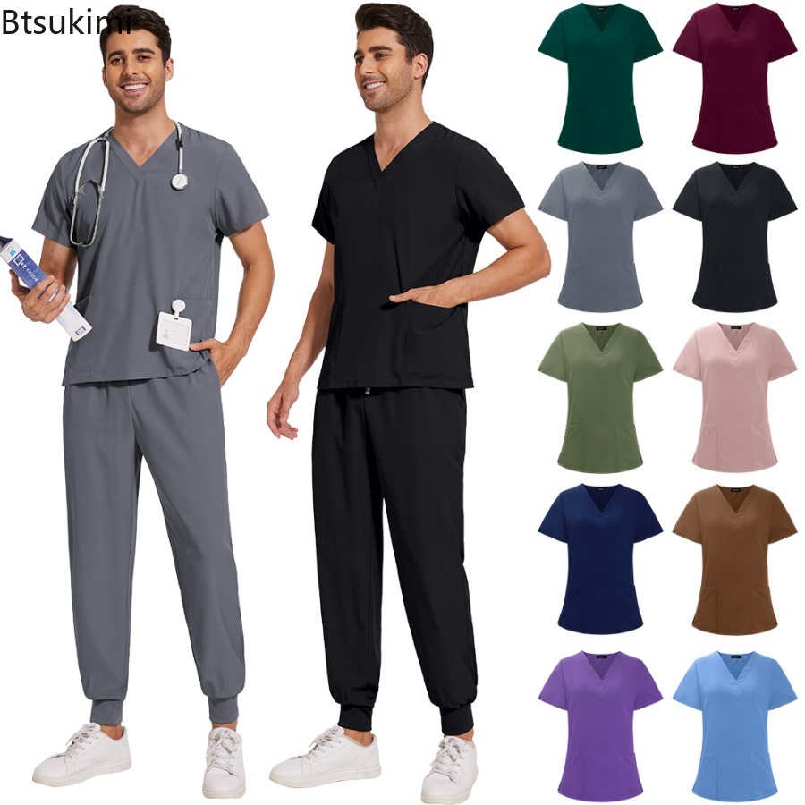 Scrub Sets Uniforms Nursing Me - Medical Lab Coat 评论和价格