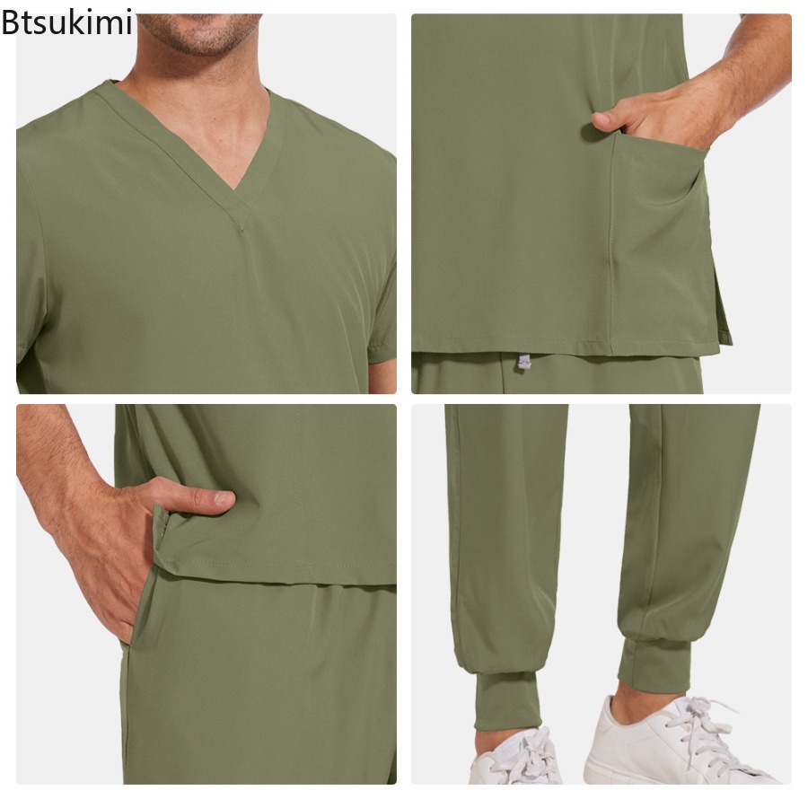 Scrub Sets Uniforms Nursing Me - Medical Lab Coat 评论和价格