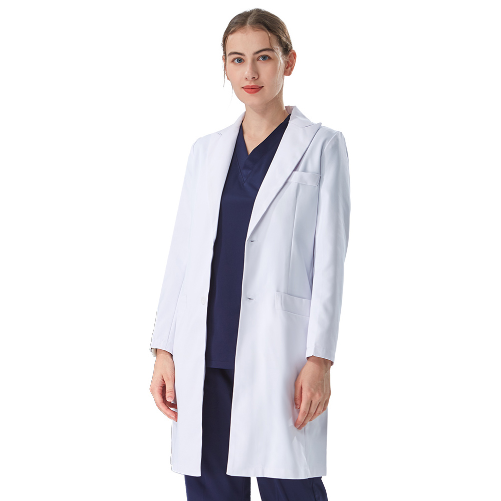 Thoughtful Lapel Collar White  - Medical Lab Coat 评论和价格